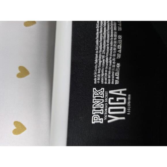 Victorias Secret PINK GOLD BLING DOG Sequined Yoga Pants Leggings LARGE - Picture 5 of 7